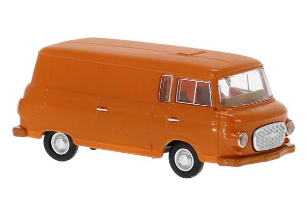 Brekina 30124 - Spur HO Barkas B 1000 Kasten, dunkelorange