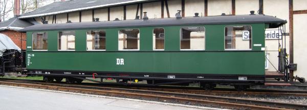 Bemo 3022832 - Spur HOm DR 970-350 sä. Personenwagen, Blech-Wagenkasten. Ep. III