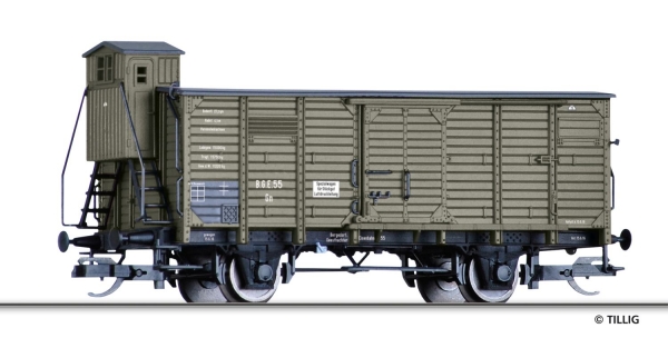 Tillig 17931 - Spur TT Gedeckter Güterwagen Gn der Bergedorf-Geesthachter Eisenbahn