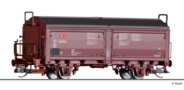 Tillig 17654 - Spur TT Schiebedach- Schiebewandwagen Tims 858, DBAG