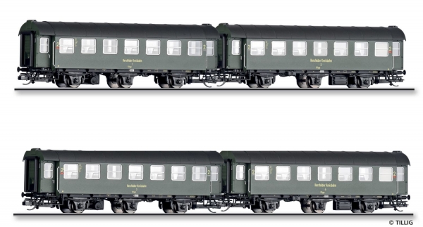 Tillig 01062 -  Spur TT 2er Einheit Personenwagen, Hersfelder Kreisbahn