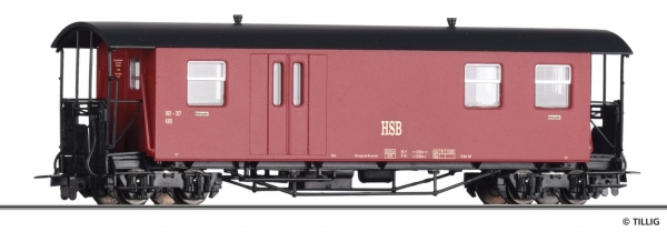 Tillig 03967 - Spur HOe Personenwagen mit Gepäckabteil KBDi der HSB