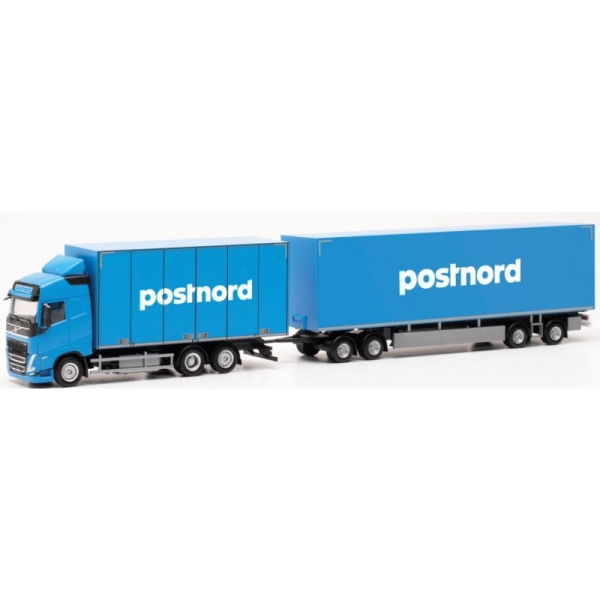 Herpa 316866 - Volvo FH Gl. 2020 Schwedencombi "Postnord" (Schweden/Solna)