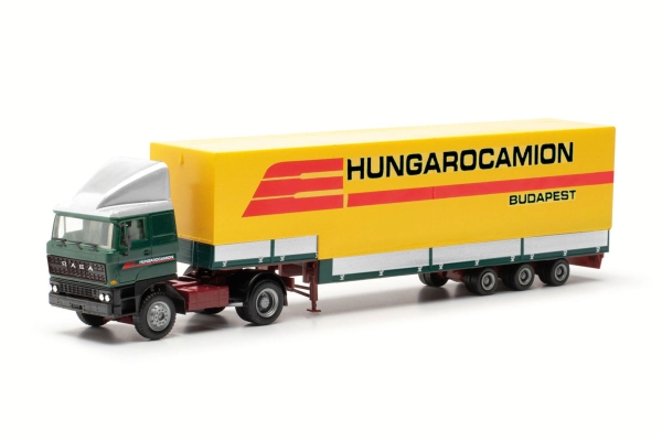 Herpa 317375 - Raba Jumboplanen-Sattelzug "Hungarocamion"