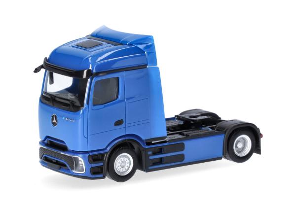 Herpa 318204-003 - Spur HO  Mercedes-Benz eActros 600 ProCabin Streamspace Zugmaschine 2achs, blau