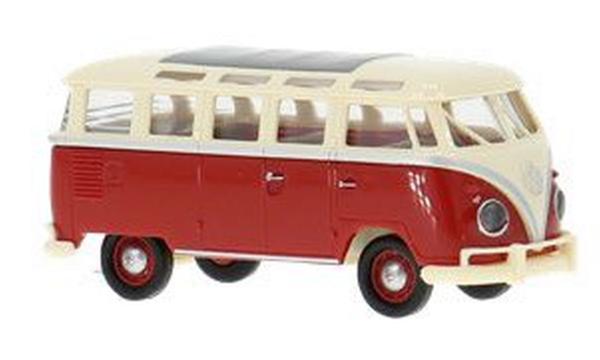 Brekina 31860 - Spur HO VW T1b Samba rot/elfenbein