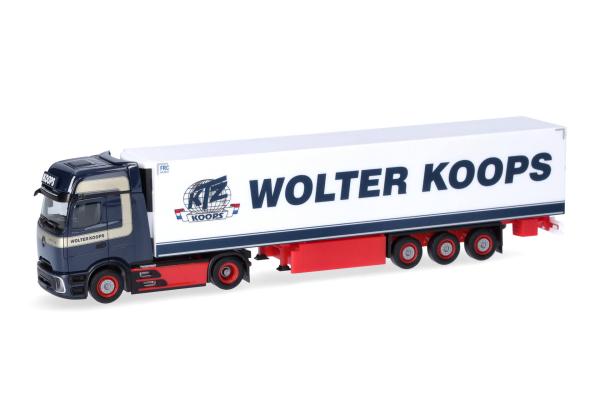 Herpa 319966 - Spur HO Mercedes-Benz Actros L ProCabin Gigaspace Kühlkoffer-Sattelzug "Wolter Koops"