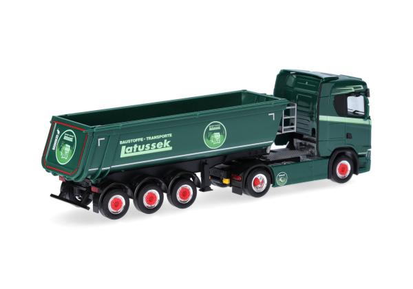 Herpa 320337 - Spur HO Scania CS 20 ND Rundmulden-Sattelzug "Latussek"