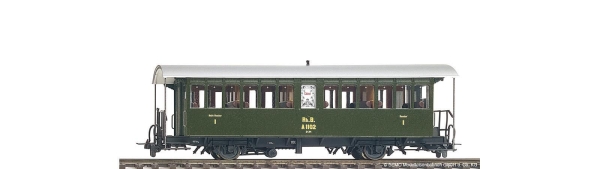 Bemo 3232142 - Spur HOm  Historischer Dampfzugwagen A 1102 der RhB, Ep.IV-V