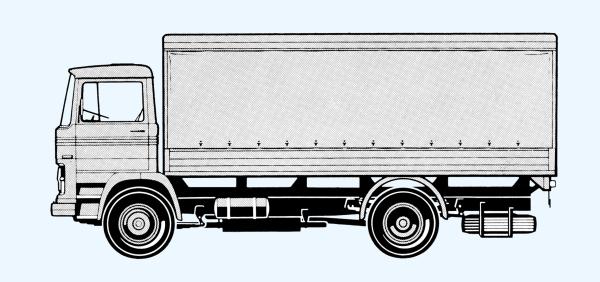 Preiser 31320 - Spur H0 Lastkraftwagen Mercedes-Benz LP 1113, Bausatz