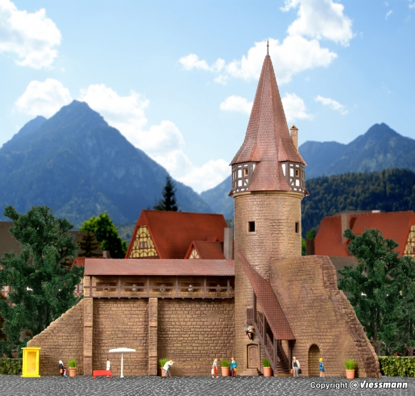 Kibri 37109 - Spu N Rundturm mit Mauer in Marktbreit