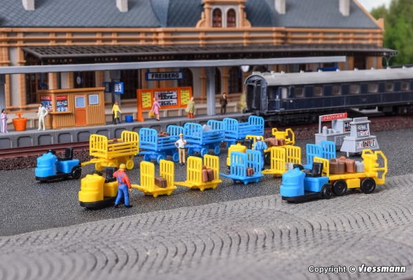 Kibri 37530 - Spur N Bahnssteigwagen-Sortiment