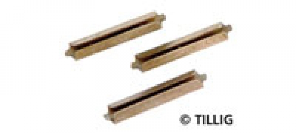Tillig 85501 - Spur HO Schienenverbinder Neusilber brüniert (Beutel 25 Stück)   