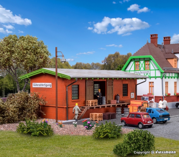 Kibri 39459 - Spur HO Güterschuppen Burg-Spreewald