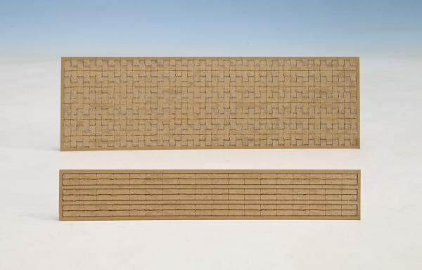 Joswood 40260 - Spur HO Deck- und Randsteine, beige