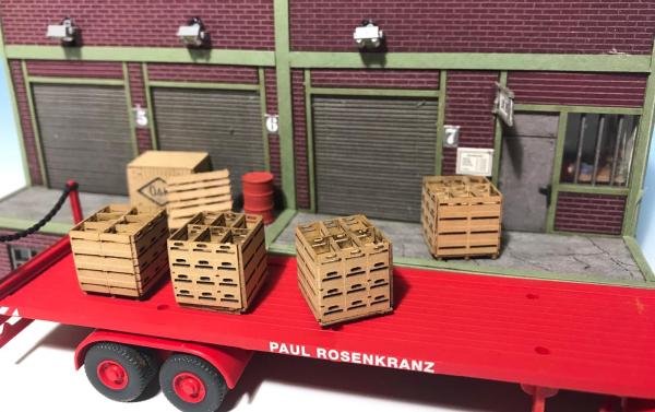 Joswood 40460 - Spur HO Stiegenstapel auf Palette, 4 Stk.