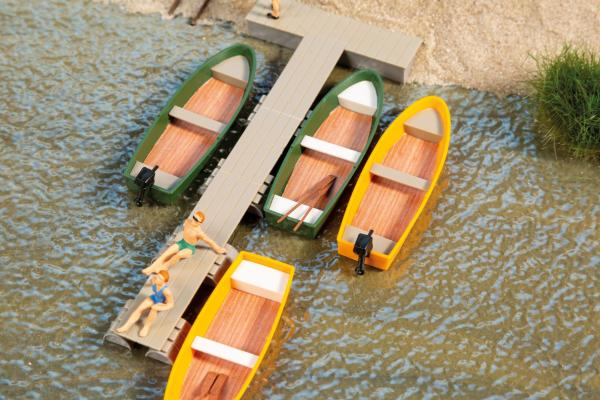 Auhagen 41693 - Spur HO 4 Boote, je 50 mm