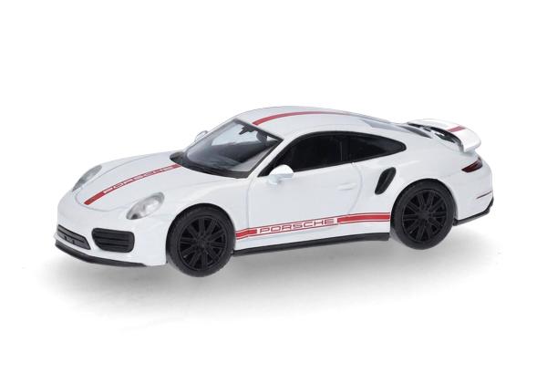 Herpa 420358-002 - Spur HO Porsche 911 (991) Turbo, carraraweiß