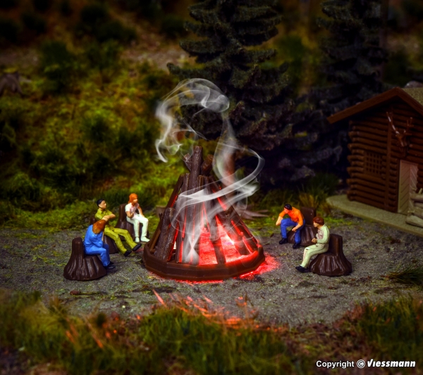 Vollmer 43667 - Spur HO  Lagerfeuer mit Brandflackern