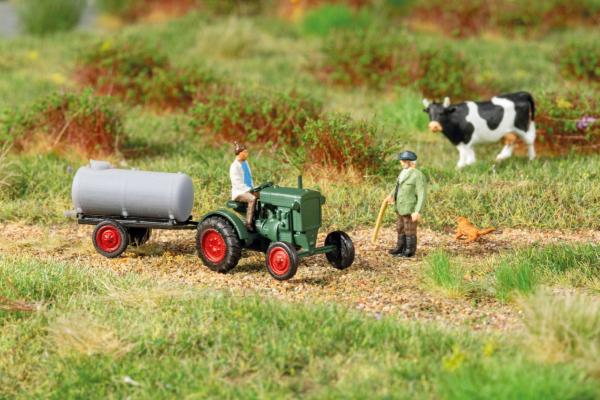 Auhagen 43697 - Spur TT Deutz-Schlepper F1M414 mit Anhänger