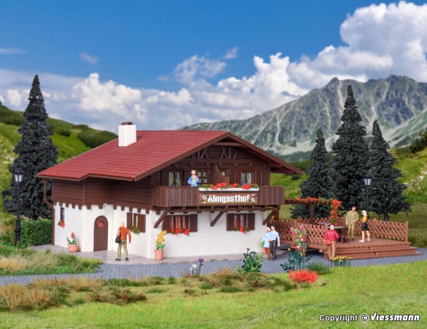 Vollmer 43960 - Spur HO Almgasthof mit Holzterrasse