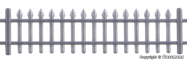 Vollmer 45008 - Eisenzaun - alufarben. Höhe: 10mm