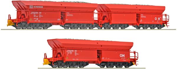 Roco 6600271 - Spur HO 3-tlg. Set 2: Erzwagen, DB AG