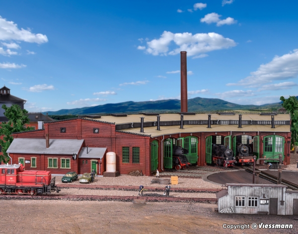 Vollmer 45758 - Spur HO Ringlokschuppen 6-ständig