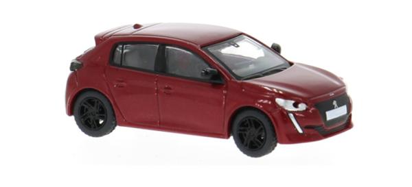 Brekina PCX870594 - Spur H0 Peugeot 208 II, dunkelrot, 2019
