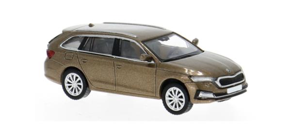 Brekina PCX870599 - Spur H0 Skoda Octavia IV Combi, dunkelbraun, 2019