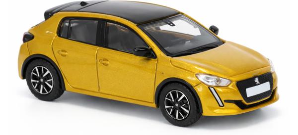 Brekina PCX870592 - Spur H0 Peugeot 208 II, gelb, Baujahr 2019