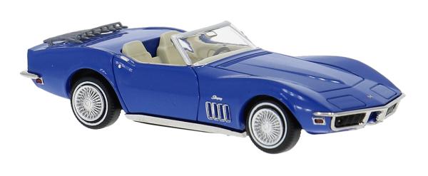 Brekina 19992 - Spur H0 Chevrolet Corvette C3, blau 1967