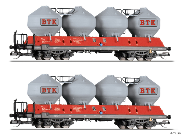 Tillig 01115 - Spur TT Güterwagenset der BETONIKA spol s.r.o