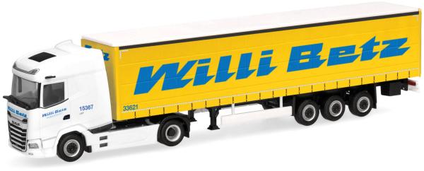 Herpa 320290 - Spur H0 DAF XG facelift Gardinenplanen-Sattelzug, Willi Betz