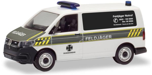 Herpa 700900 - Spur H0 Volkswagen (VW) T6.1 Bus "Feldjäger", weiß