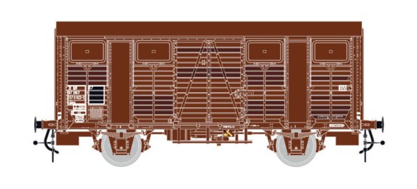 LS Models 31301 - Spur H0 Gedeckter Güterwagen OCEM der SNCF, Ep. IVa