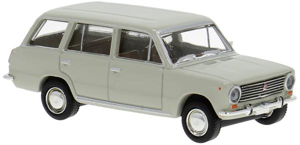 Brekina 22429 - Spur H0 Fiat 124 Familiare, grau 1966