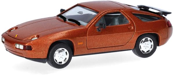 Herpa 033589-002 Spur H0 Porsche 928 S4, cognacbraun metallic
