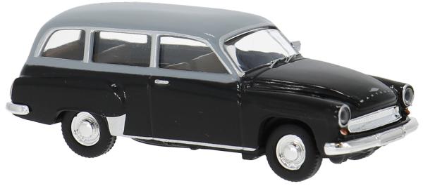 Brekina 27191 - Spur H0 Wartburg 311 Kombi, schwarz/grau,1959