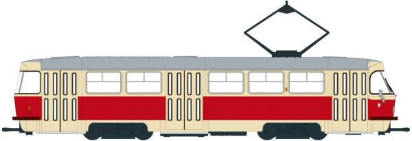 Brekina 64503 - Spur H0 Tatra T3/T4, 1970, Nahverkehr Schwerin