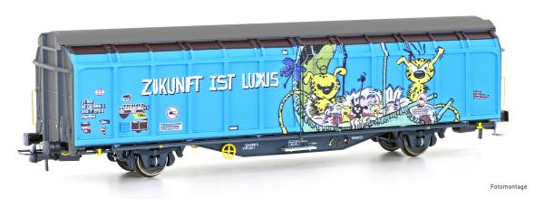 Hobbytrain H45106  - Spur HO Schiebewandwagen Hbbillns SBB, Ep.VI Graffiti-Serie (4)