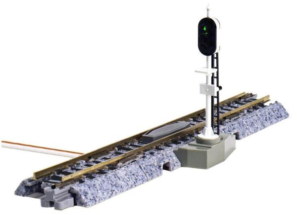 Kato/Lemke K20-606-2  - Spur N Unitrack Automatisches 3-Farben-Signal SX RH Gerades Gleis