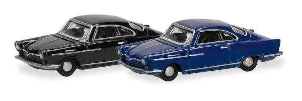 Herpa 066921 - Spur N 2er Set NSU Sport Prinz, blau/schwarz