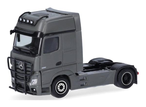 Herpa 311533-006 - Spur H0 Mercedes-Benz Actros '18 L Gigaspace 2-Achs Zugmaschine, grau