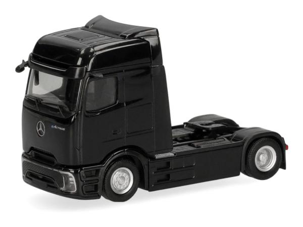 Herpa 320191-002 - Spur H0 Mercedes-Benz eActros 600 ProCabin Bigspace Zugmaschine 2achs, schwarz