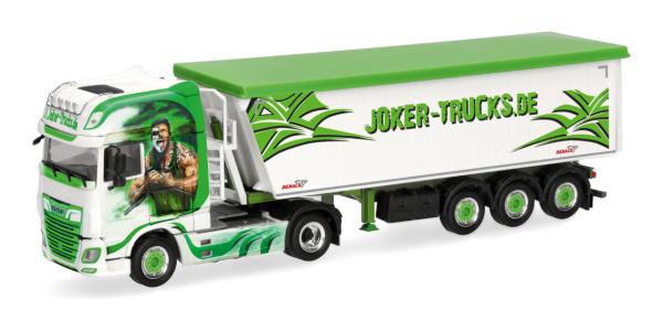 Herpa 321471 - Spur H0 DAF XF SSC Stöffelliner-Sattelzug, weiß/grün