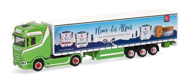Herpa 321525 - Spur H0 Scania CS 20 Hochdach Gardinenplanen-Sattelzug