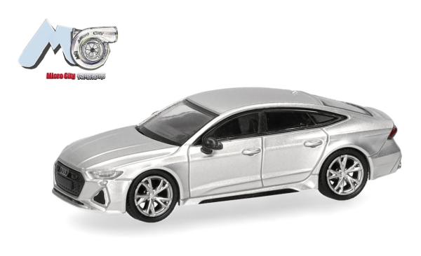 Herpa 87MC000083 Spur H0 Audi RS7, silber
