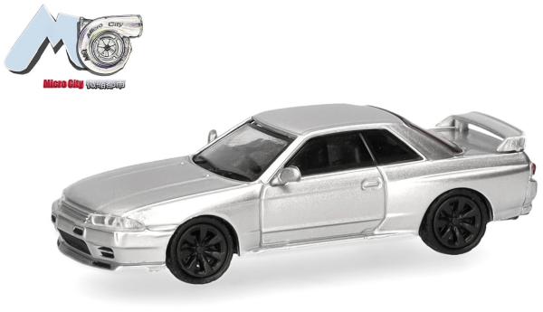 Herpa 87MC000092 - Spur H0 Nissan Skyline GTR32, silber