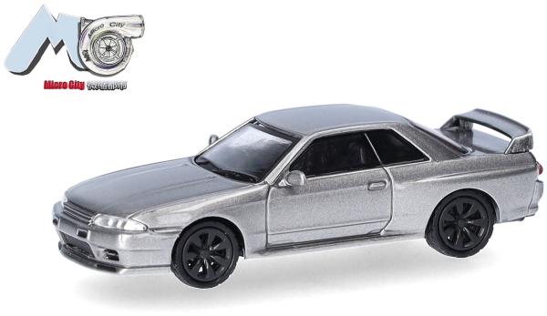 Herpa 87MC000094 - Spur H0 Nissan Skyline GTR32, grau